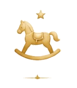 Symbole doré Désir d'Enfant et Naissance