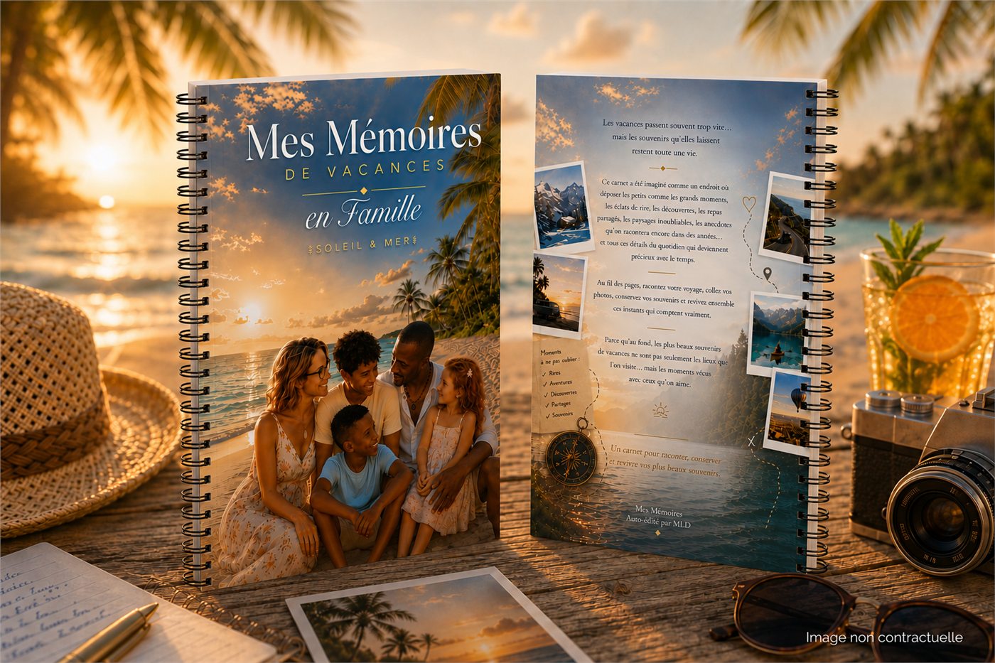Mes Mémoires de Vacances Soleil et Mer, version spirale