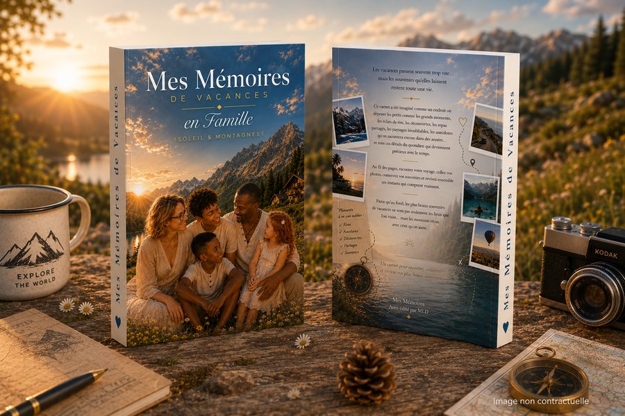 Mes Mémoires de Vacances Soleil et Montagne, version brochée