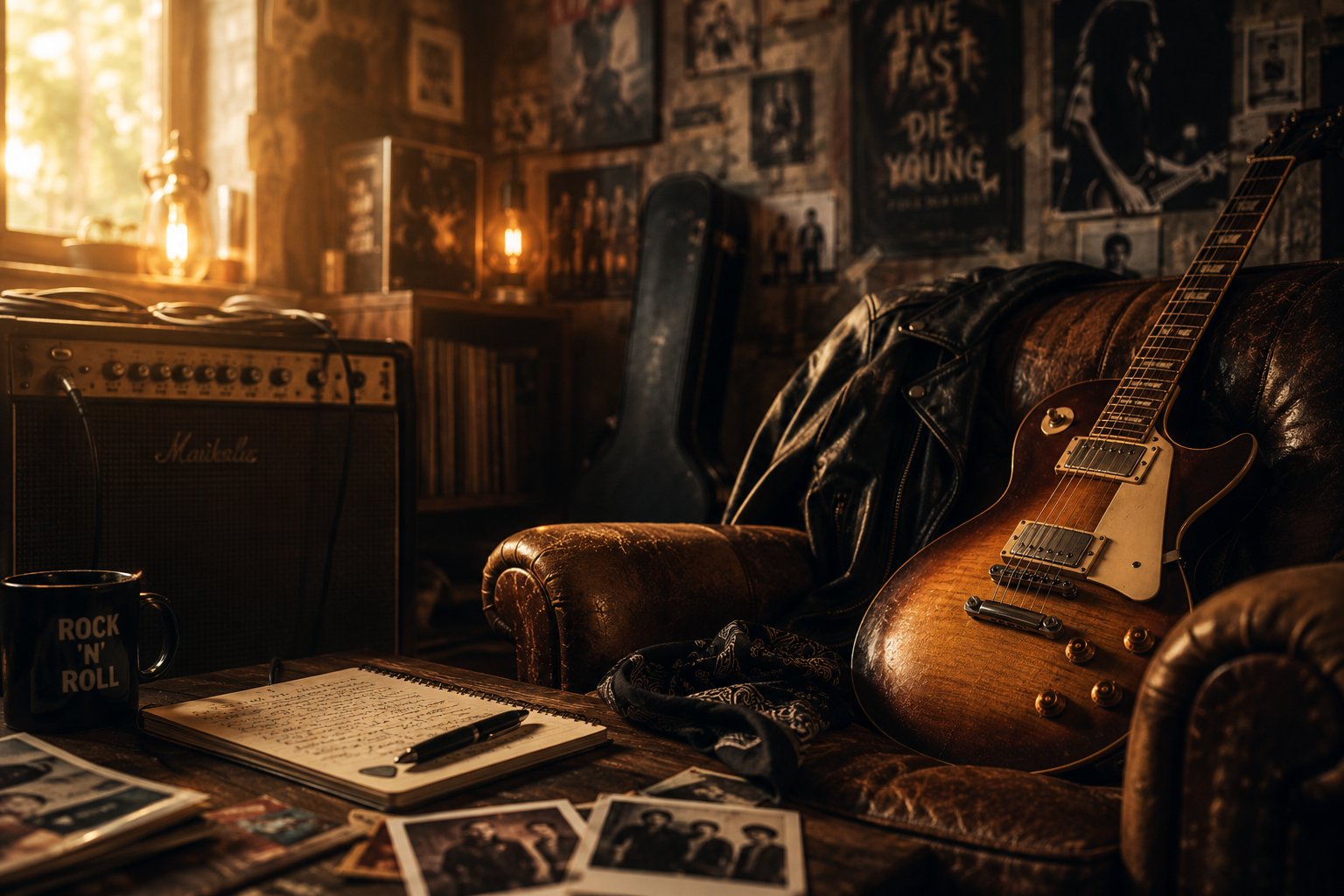 Rock émotionnel, guitare
