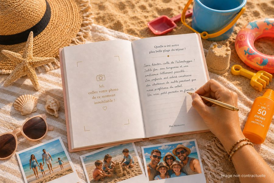 Mes Mémoires de Vacances Soleil et Mer, intérieur version brochée