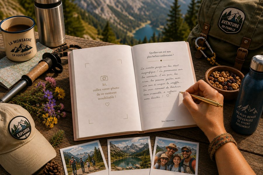 Mes Mémoires de Vacances Soleil et Montagne, intérieur version brochée